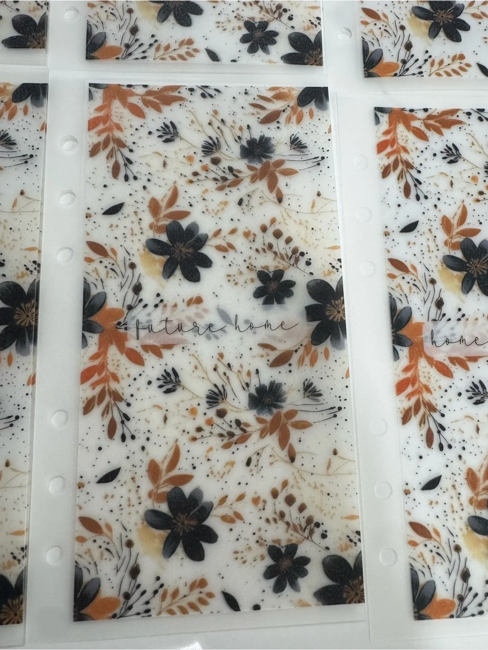 A6 Floral Accent cash envelopes